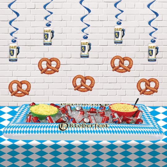 Beistle 40" Oktoberfest Whirls, 10ct.